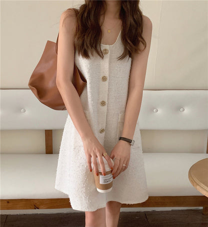 Elegant Style Sleeveless Dress