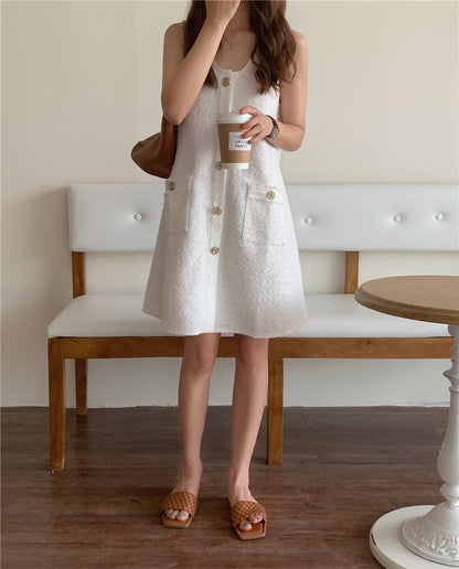 Elegant Style Sleeveless Dress