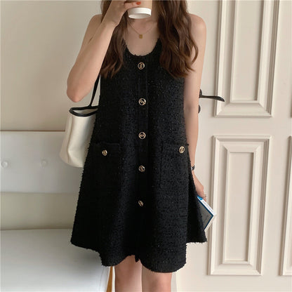 Elegant Style Sleeveless Dress