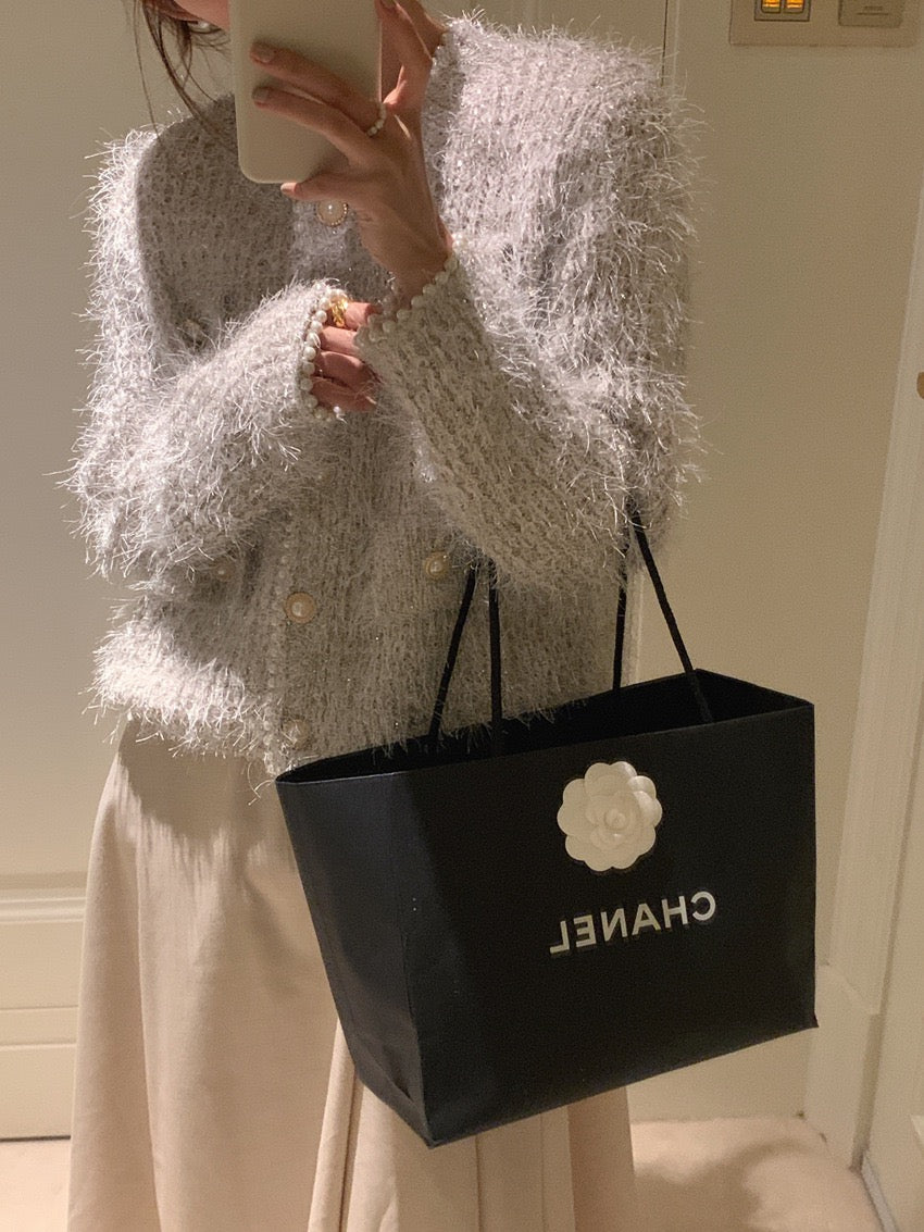 Chanel-style Sweater Cardigan
