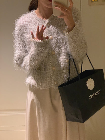 Chanel-style Sweater Cardigan