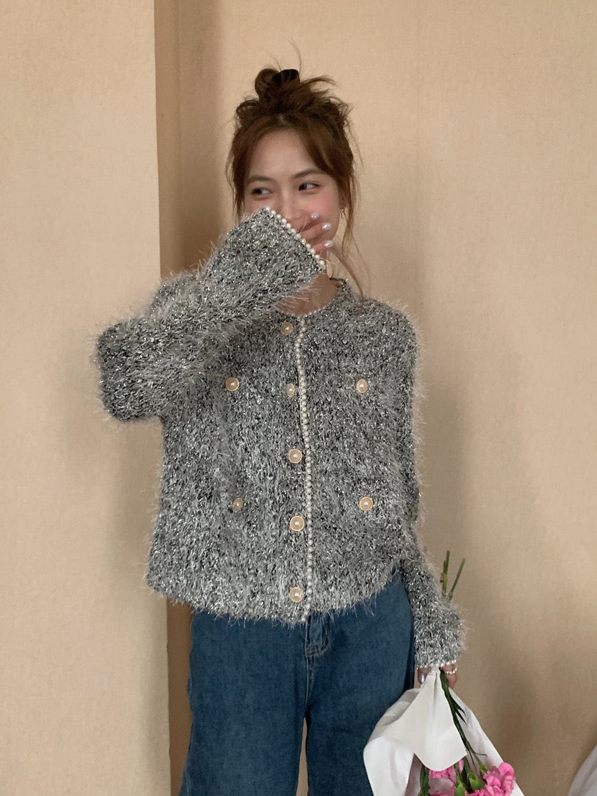 Chanel-style Sweater Cardigan