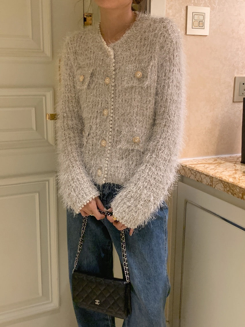 Chanel-style Sweater Cardigan