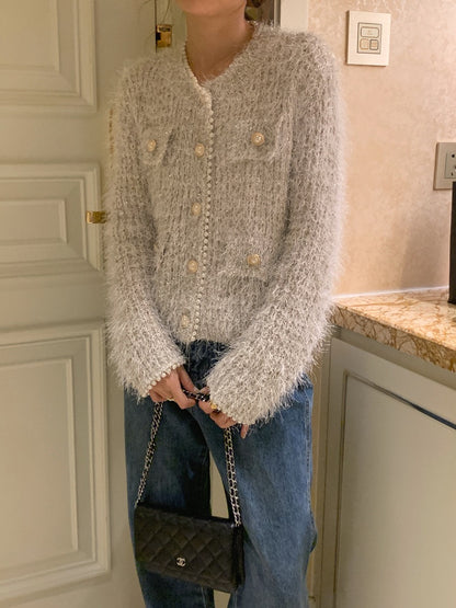 Chanel-style Sweater Cardigan