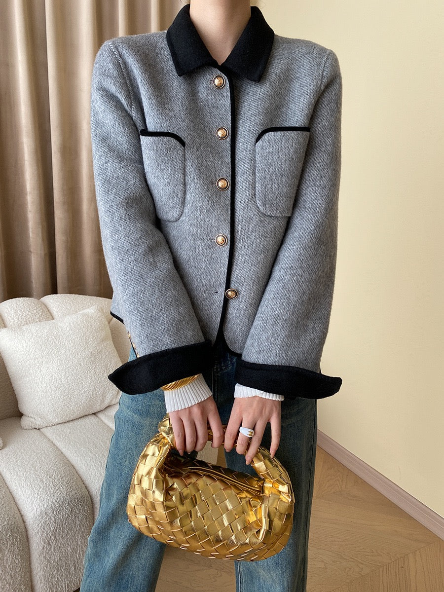 Double-Sided Wool Tweed Jacket