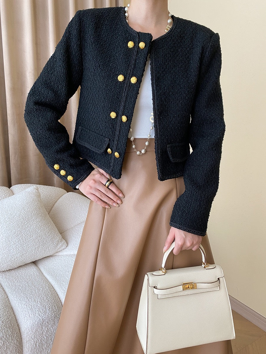 Double-Breasted Chanel-Style Jacket