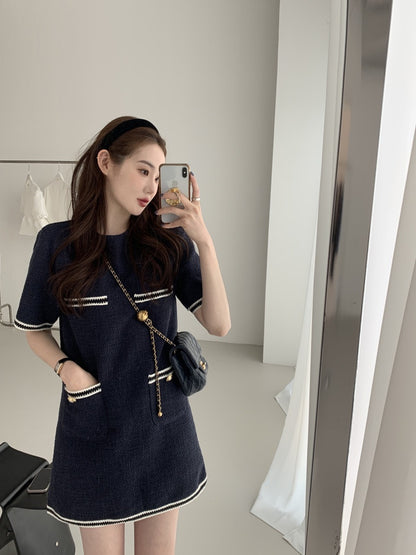 Navy Blue Little Chanel Dress