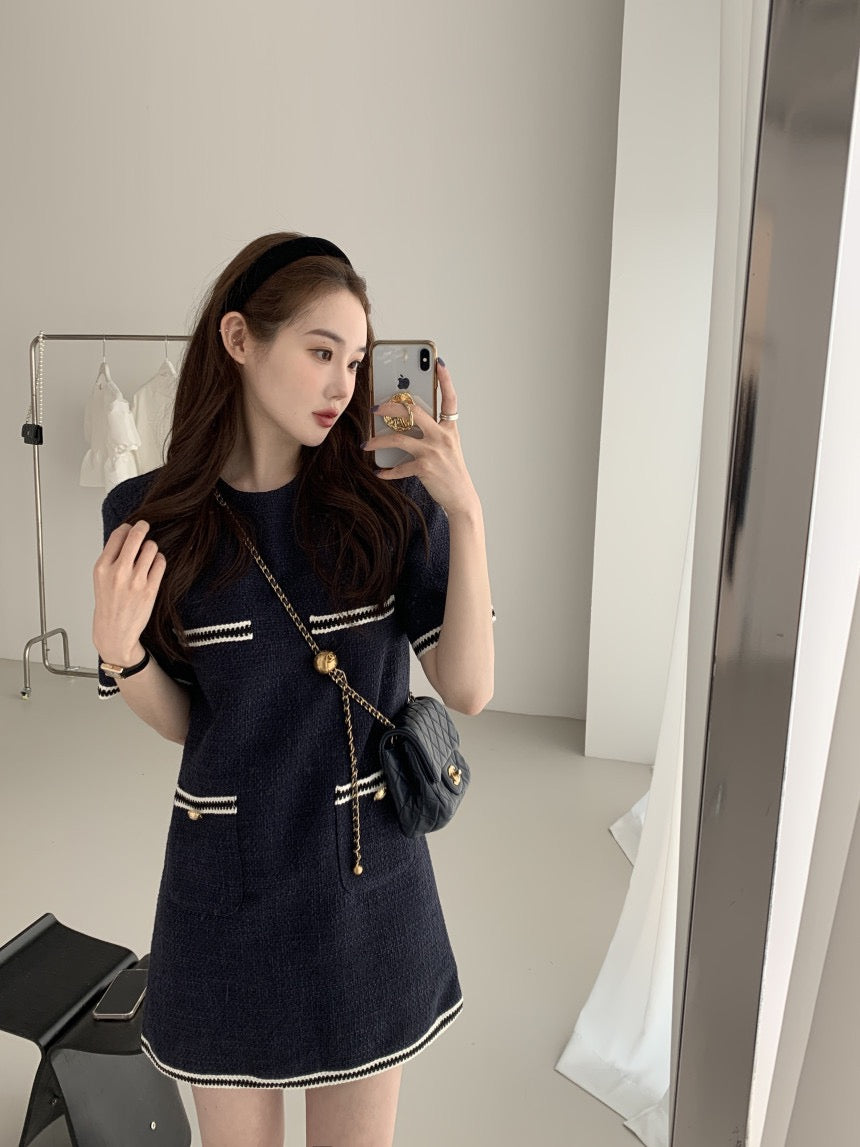 Navy Blue Little Chanel Dress