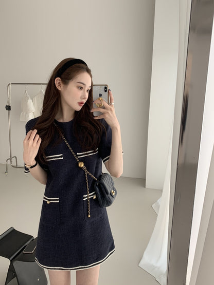 Navy Blue Little Chanel Dress