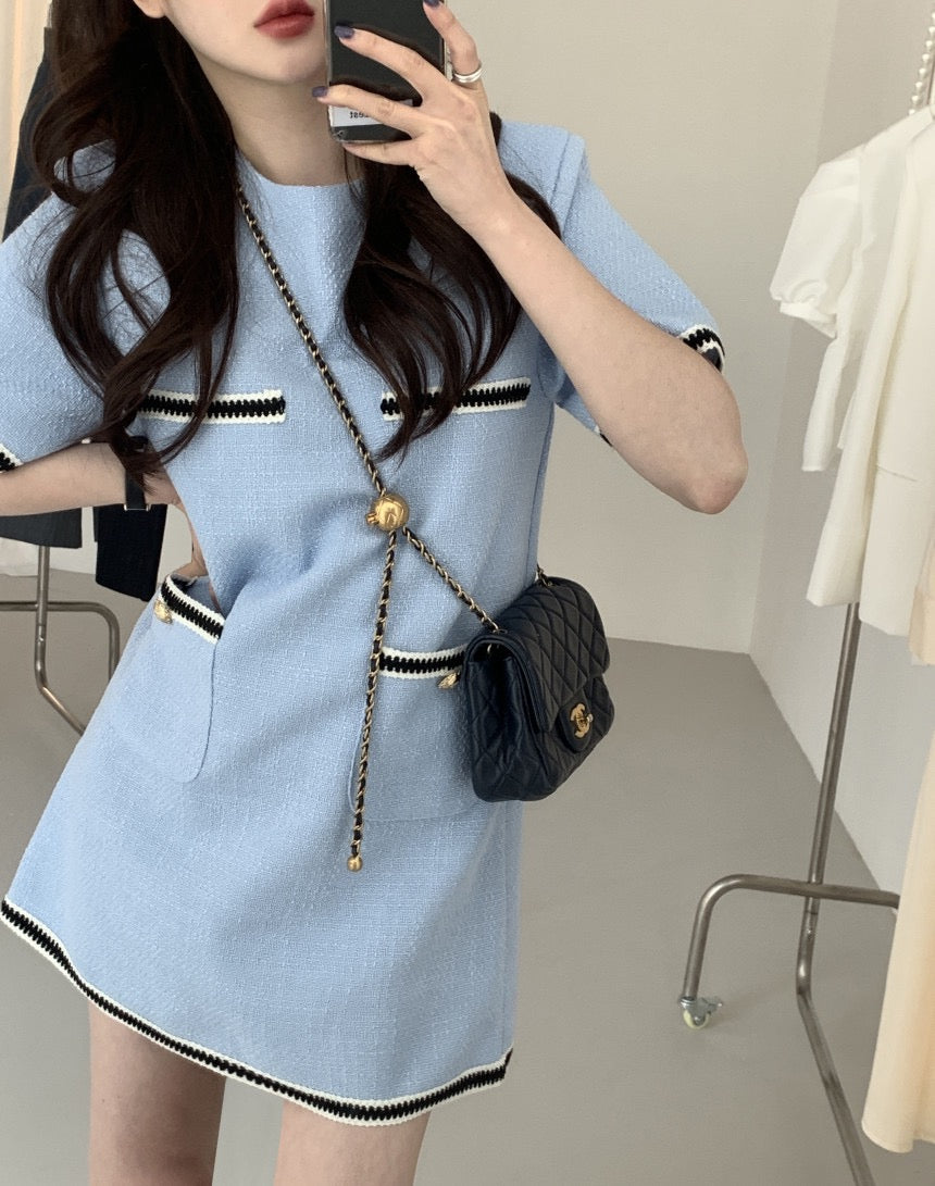 Navy Blue Little Chanel Dress