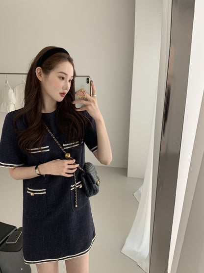 Navy Blue Little Chanel Dress