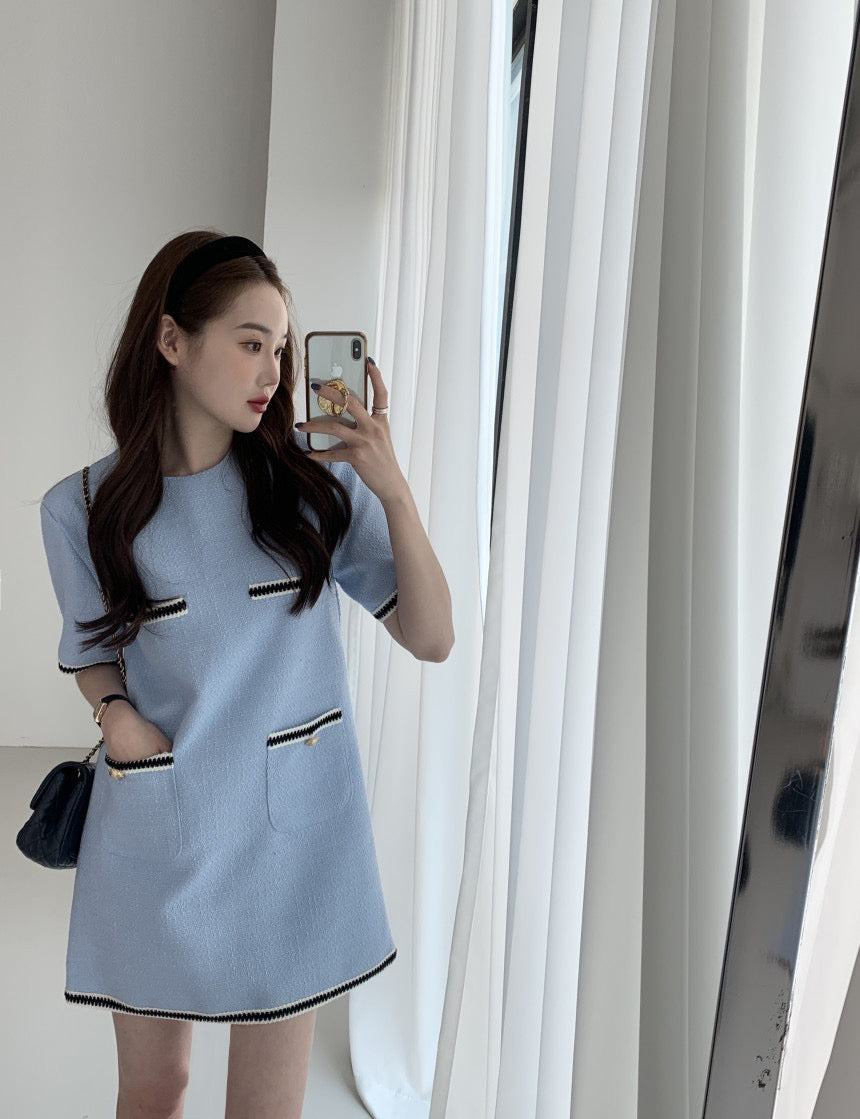 Navy Blue Little Chanel Dress