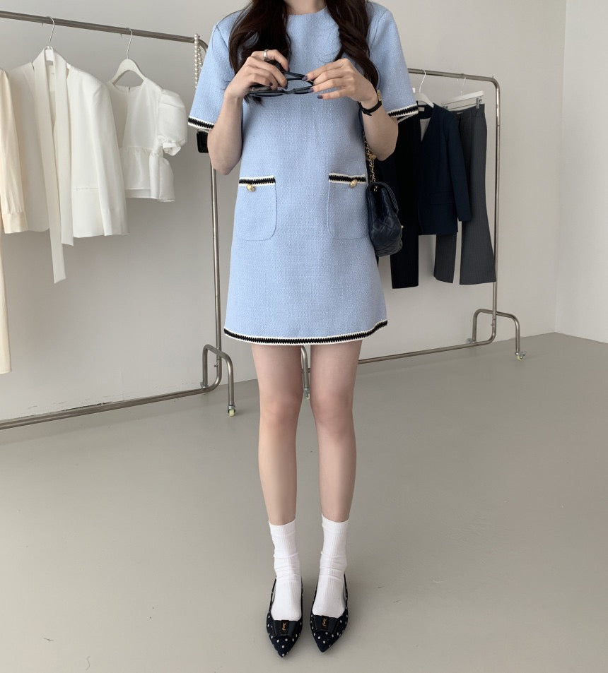 Navy Blue Little Chanel Dress