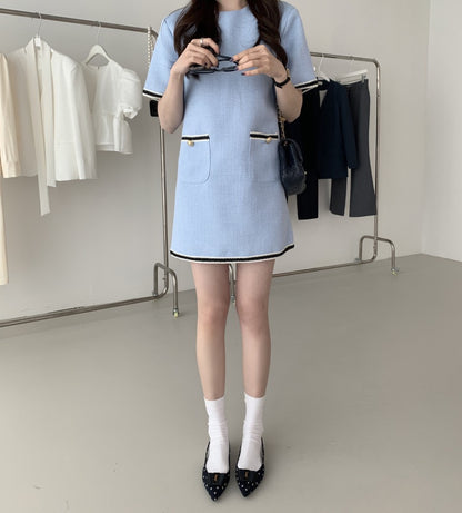 Navy Blue Little Chanel Dress