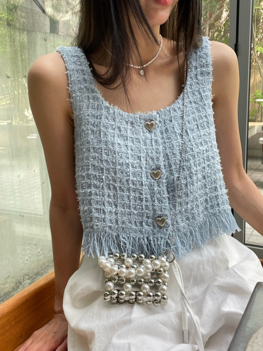 流蘇小香背心