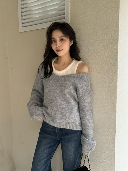 Cozy Sweater + Vest Set