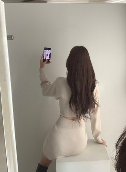 菱格紋露背修腰連身裙