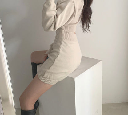 菱格紋露背修腰連身裙