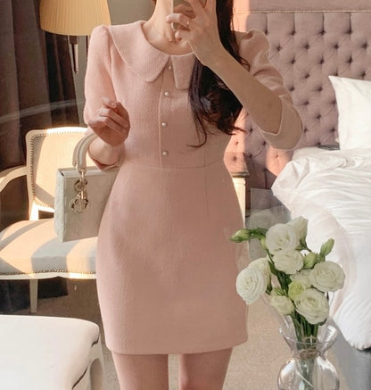 Chanel-inspired fitted A-line dress