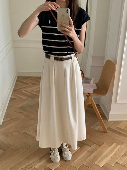 極簡復古翻領針織top