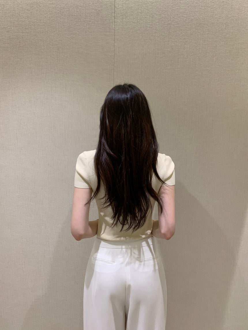 翻領百搭針織Top