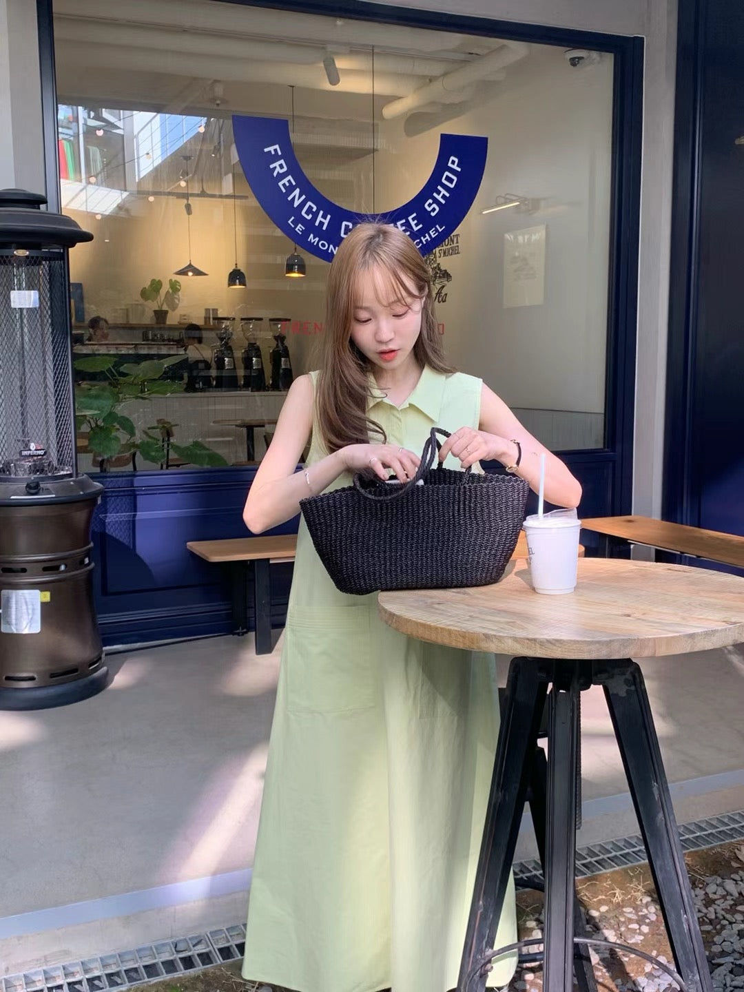 Sleeveless Dress with Large Pockets