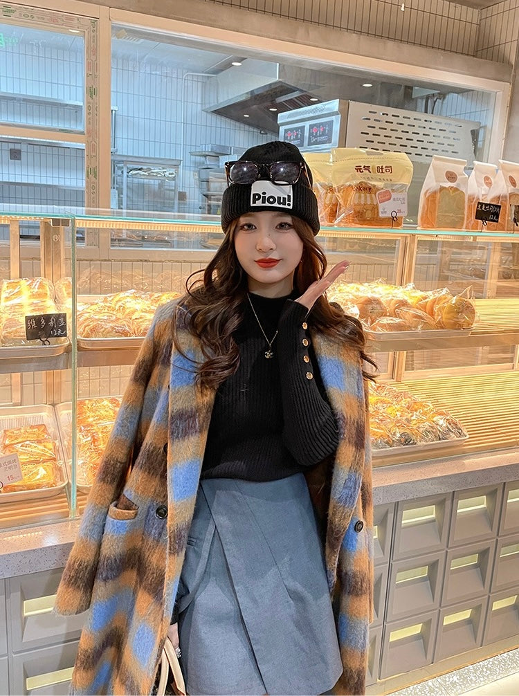 半高領設計感針織top