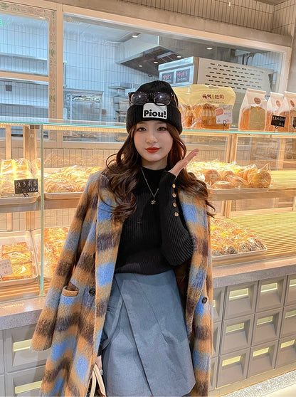 半高領設計感針織top