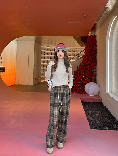 半高領設計感針織top