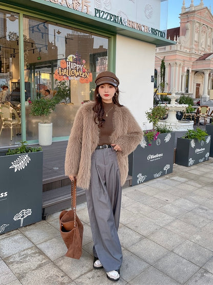 半高領設計感針織top