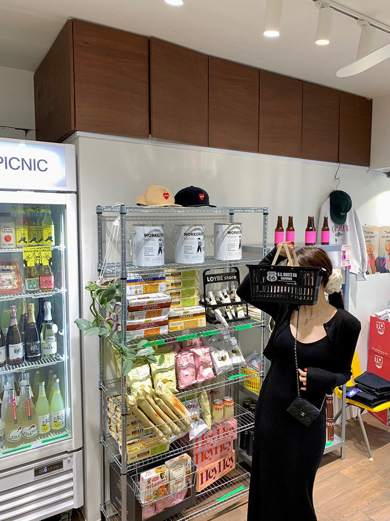 フレンチスタイルの長袖カーディガン+ニットタイトキャミソールドレスセット