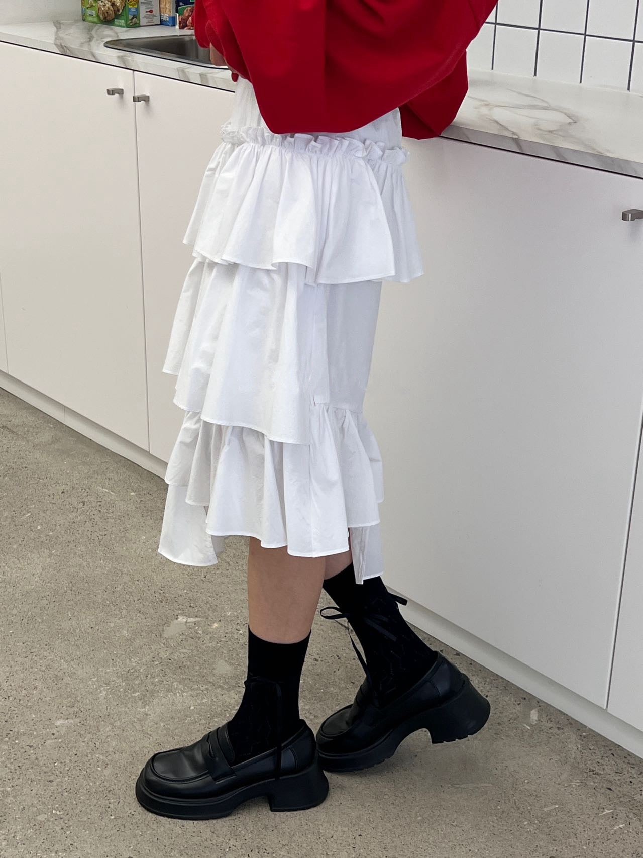 層層不規則蛋糕裙