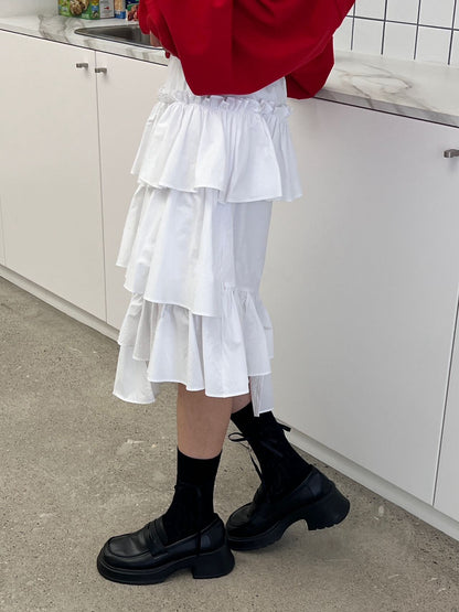 層層不規則蛋糕裙