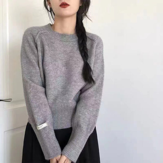 圓領慵懶風針織top