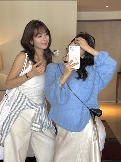 Minimalist Back-Tie Sweater