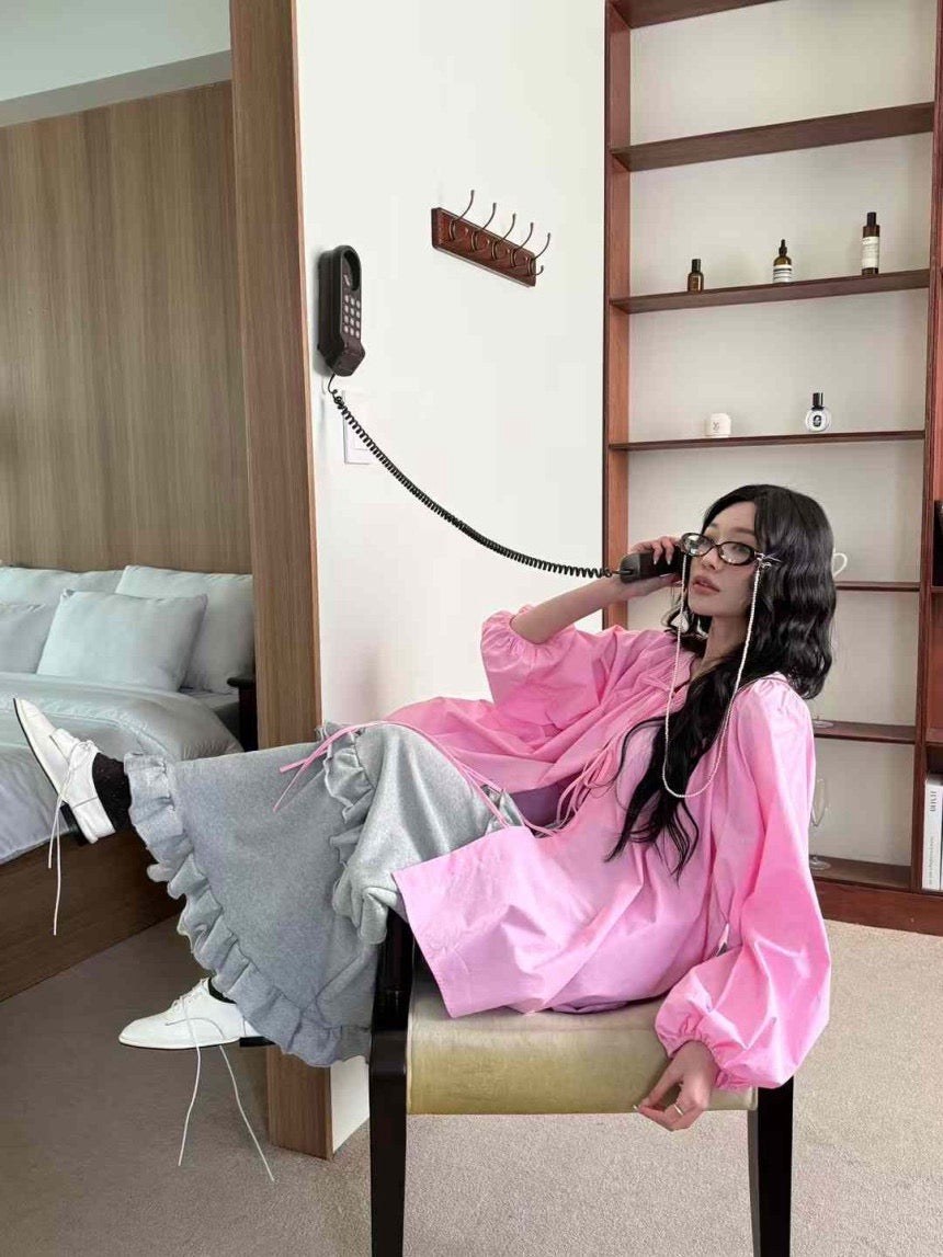 Layered Cake Skirt Sweatshirt Skirt