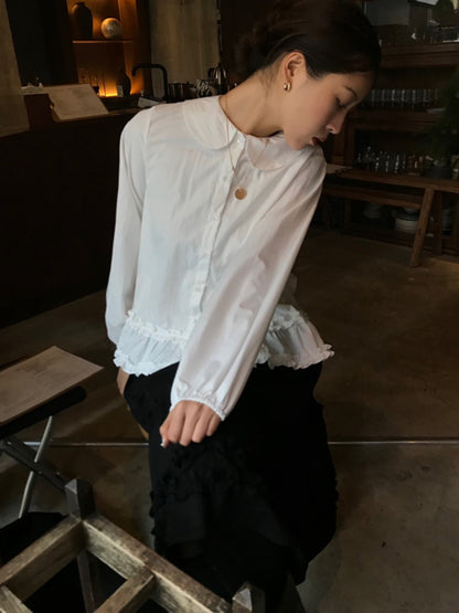 別緻荷葉邊恤衫