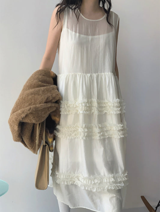 Layered Cake Slip Dress