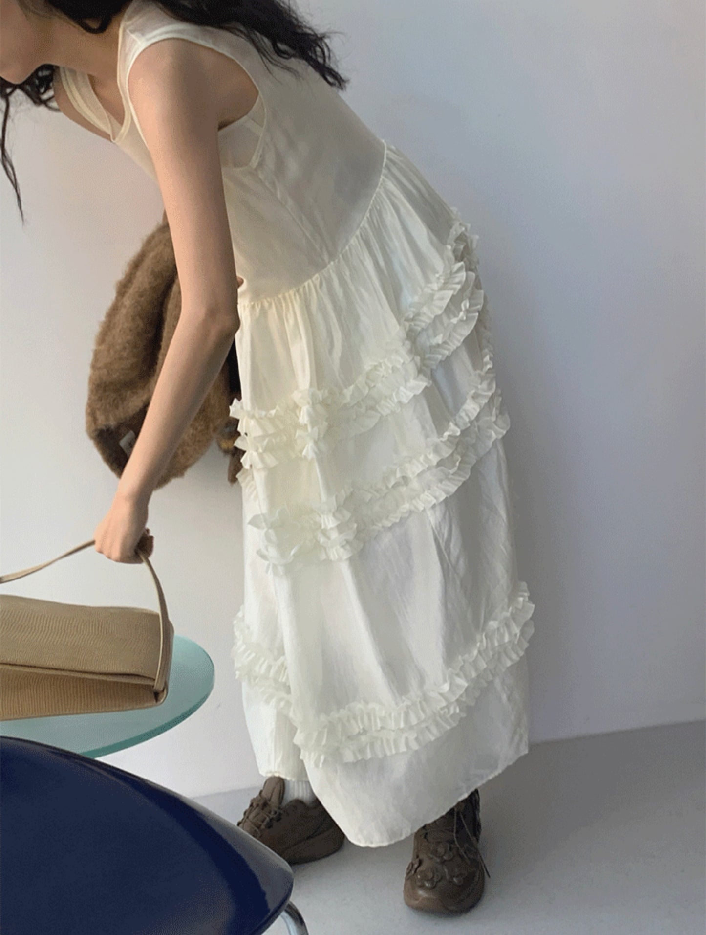 Layered Cake Slip Dress