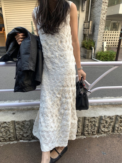 Elaborate Textured Elegant Dress