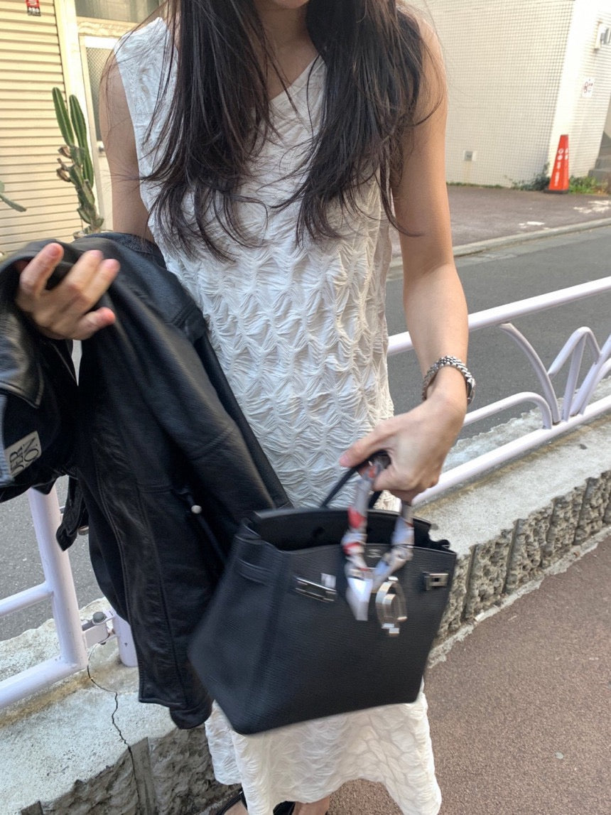 Elaborate Textured Elegant Dress