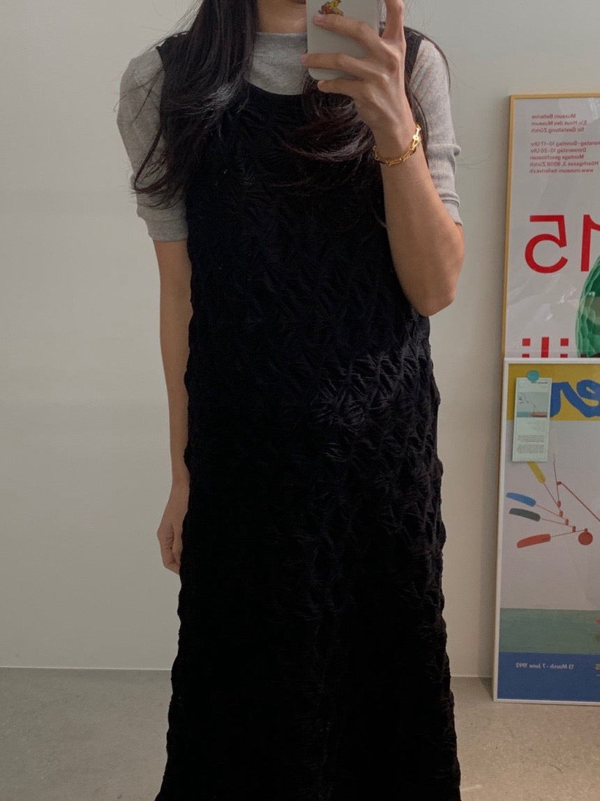 Elaborate Textured Elegant Dress