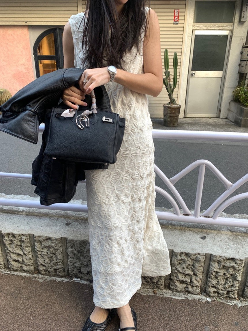 Elaborate Textured Elegant Dress