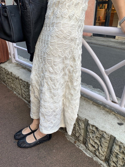 Elaborate Textured Elegant Dress