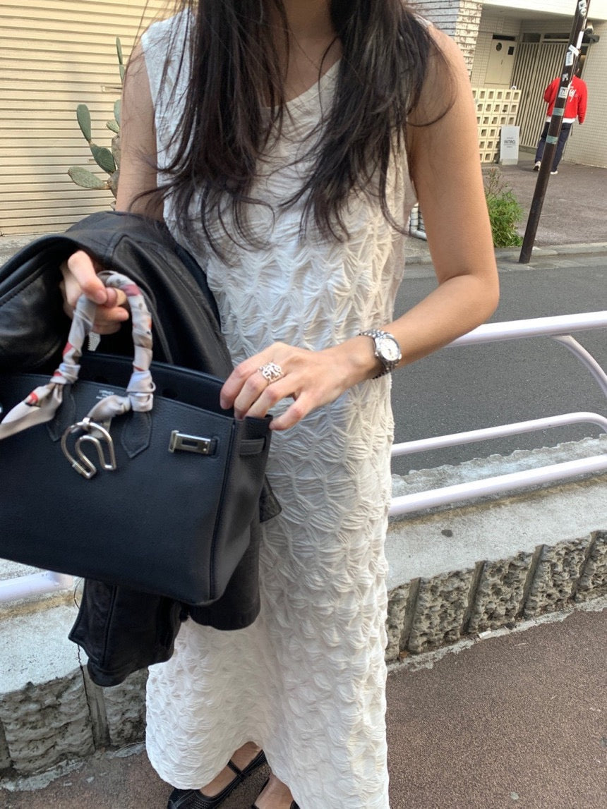 Elaborate Textured Elegant Dress