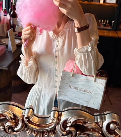 單排扣開衫連身裙