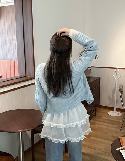 Puff Hem Strappy Dress