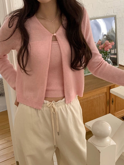 Elastic Waist Ruffle Trim Casual Pants