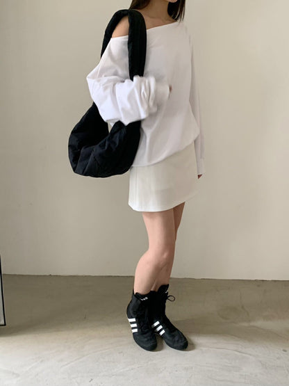 簡約露肩衛衣