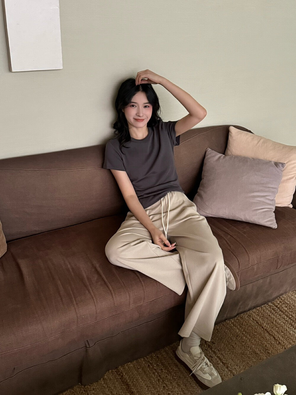 圓領百搭彈力棉短袖